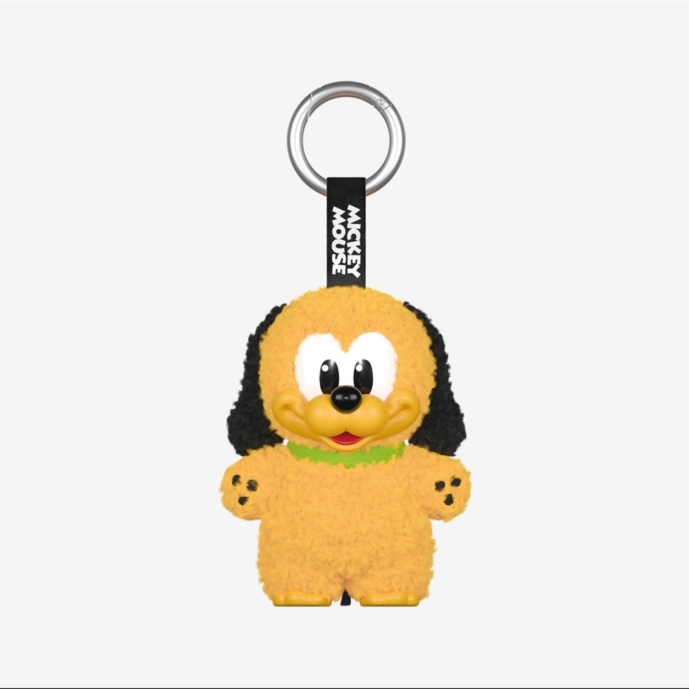 Disney Pluto Furry Keychain in Yellow and Black